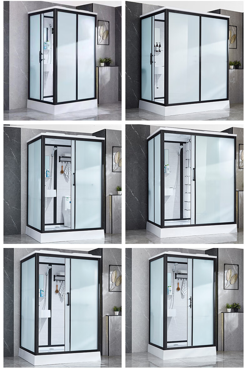 淋浴房一体一体式整体卫生间农村宾馆简易浴室马桶集成卫浴洗澡间沐浴