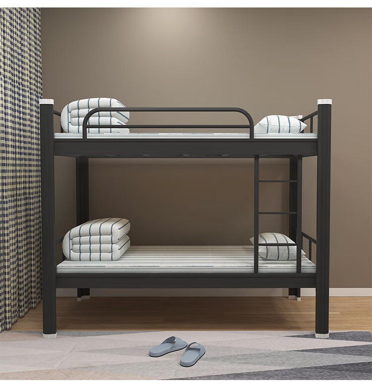 铁艺床上下铺铁床员工宿舍成人 双层床铁艺上下铺铁架床学生公寓床1.