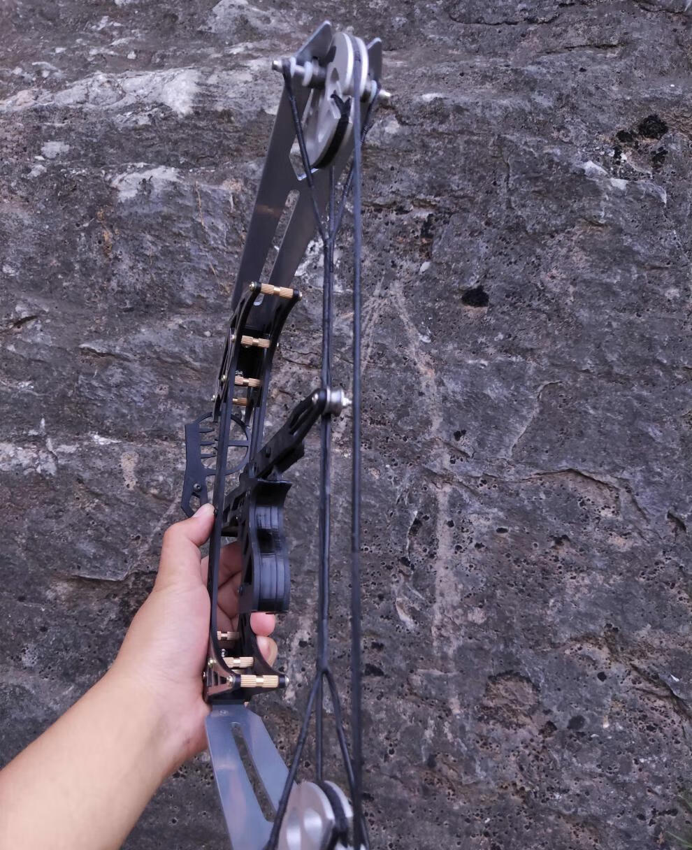 弓箭迷你猎鹰小型弓金属滑轮弓射箭器材非直拉反曲弓 裸弓 6箭【图片