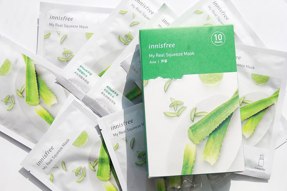 innisfree悦诗风吟悦享鲜萃植物面膜补水保湿提亮肤色男女黄瓜清润