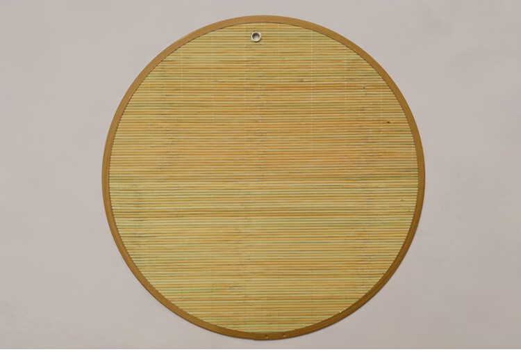 竹子盖帘饺子帘圆形竹制饺帘水饺托盘盖垫厨房家用摆饺子的拍子木纹