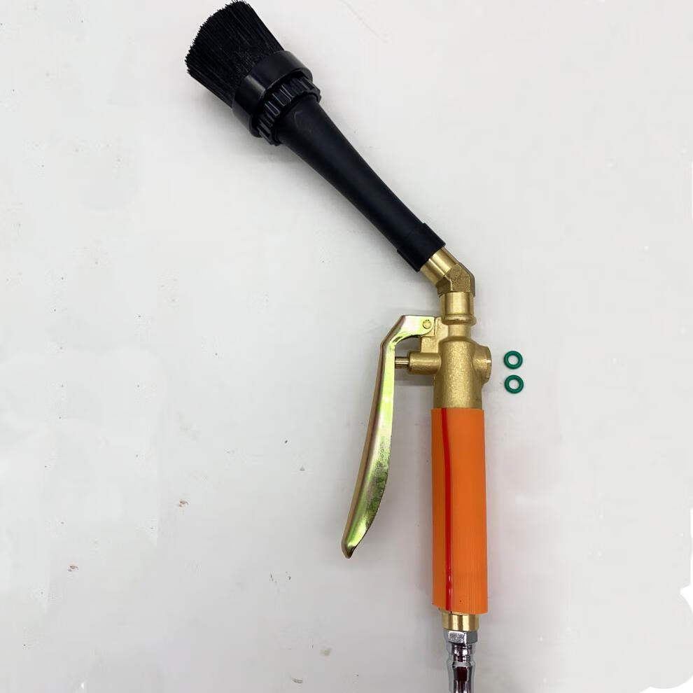 高效干洗枪带刷吹尘枪龙卷风吹尘枪吹水枪内饰清洗毛刷款