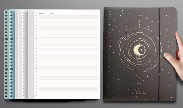 英语本活页笔记本子加厚16开可拆卸b5大号a4四线三格英文本初中高中生