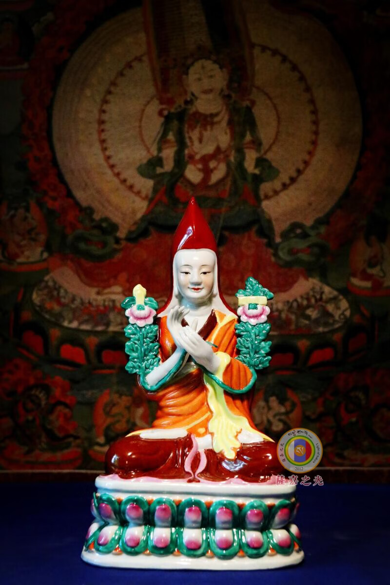 法王如意宝像〓萨迦之光〓法王如意宝定制雕塑瓷厂老师傅做知
