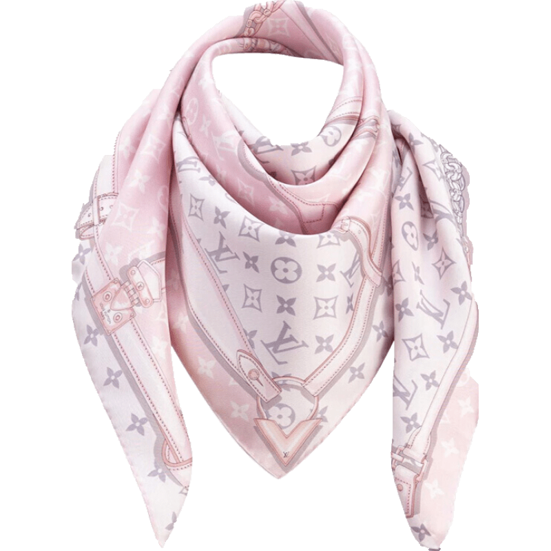 路易威登 lv 女士围巾monogram confidential 真丝方巾 女式丝巾 大