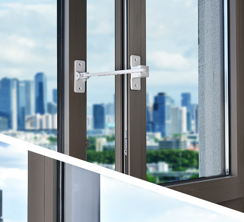 房窗子风撑开窗窗户限位器安锁卡扣锁扣窗平开窗内开窗防风固定器白色