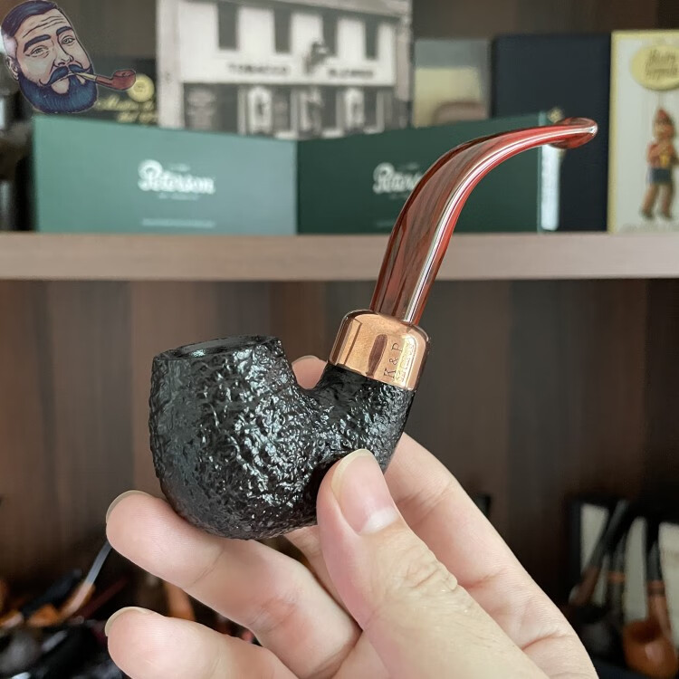 爱尔兰peterson彼得森石楠木烟斗churchwarden阅读斗system312sand