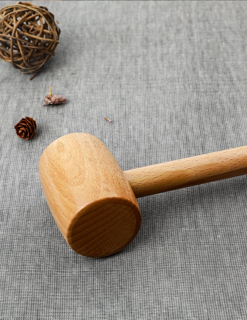 惠利得 实木锤捶腰捶背木棒槌木锤子手工小木锤木工工具木榔头安装木