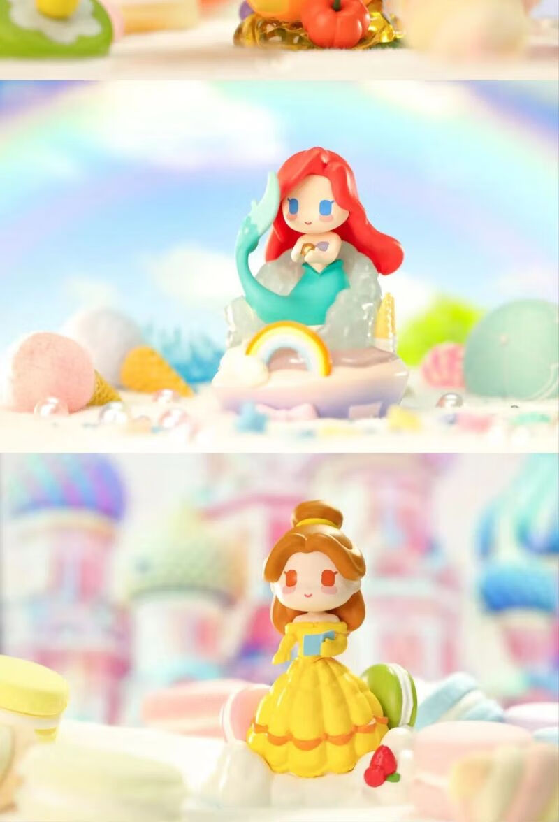 disney迪士尼 迪士尼水晶球盲盒公主系列白雪公主公仔摆件女孩少女心