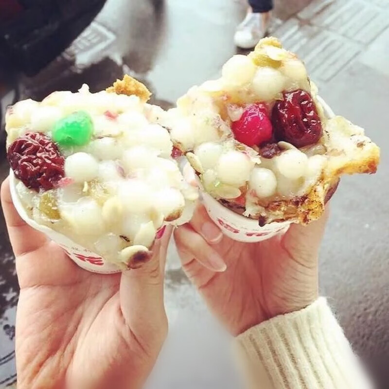 梅花糕传统糕点甜味马台街小元宵南京特色人气美食豆沙味两只