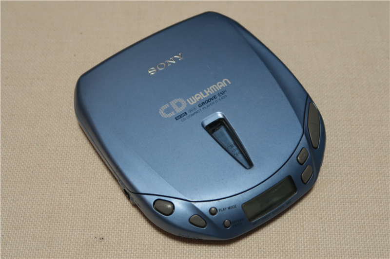 日本原装松下cd机随身听怀旧老式walkman学外语hifi音质银蓝色松下ct