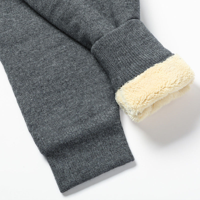 冬季新款棉裤男加绒加厚保暖裤打底裤高腰毛绒裤羊羔绒500克超柔全护