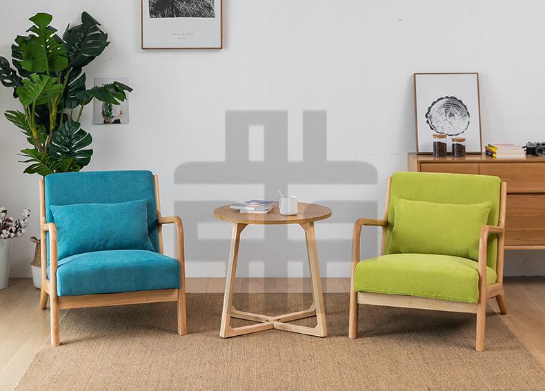 阳台沙发茶几三件套北欧实木阳台小桌椅现代简约家用客厅休闲酒店沙发