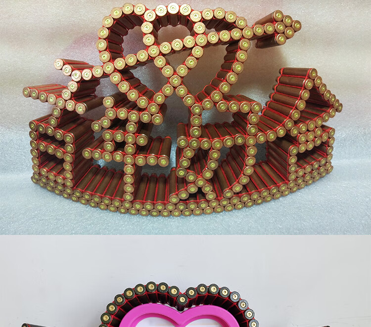 欧因 子弹壳工艺品95/03弹壳线编弹壳工艺品壳工艺品百年好合新婚快乐