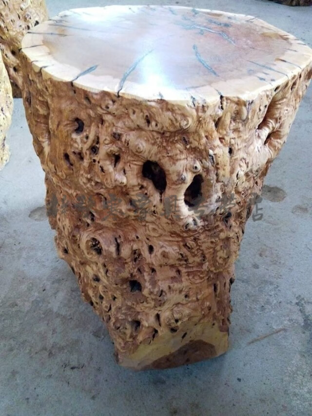 实木根雕树根凳子枣木墩子原木树墩根雕凳子木桩花架树桩实木茶几大板