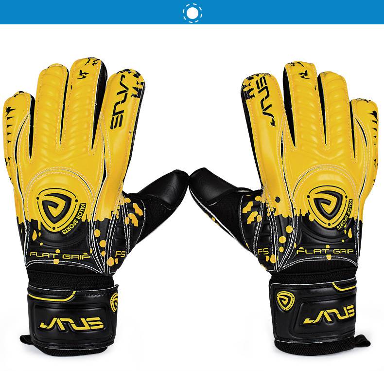 进口守门员手套janus4mm德国乳胶带护指成人儿童足球守门员手套门将