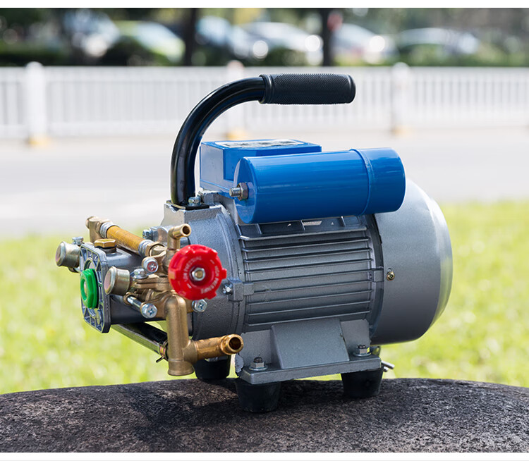 园林打机电机柱塞泵农机家用220v电动农用果树电动喷雾器高压打药机带