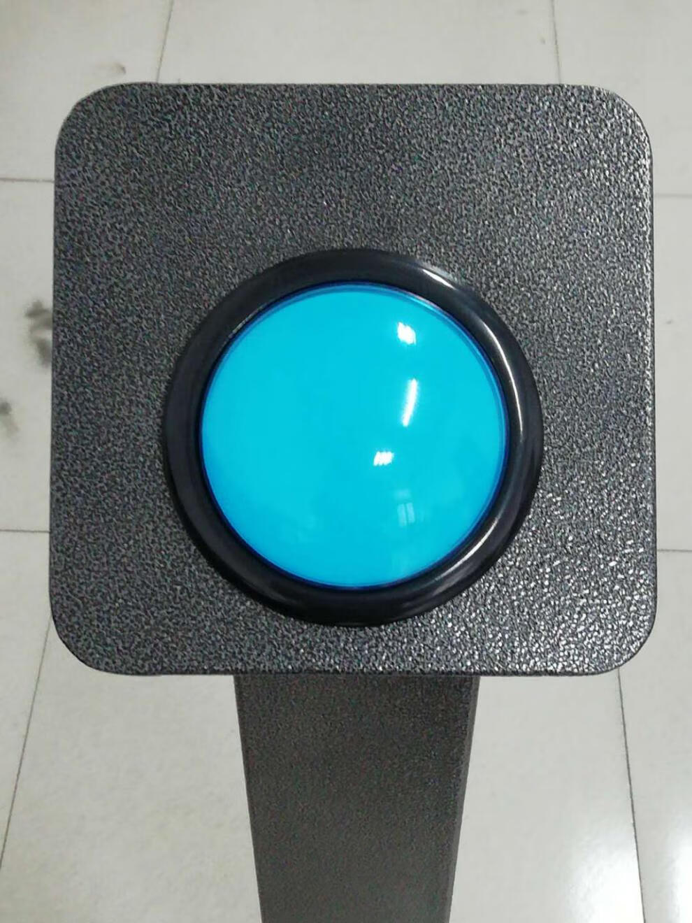 防水按钮刷卡立柱通道刷卡机镀锌喷塑小区自动门门禁出门开关按钮立柱