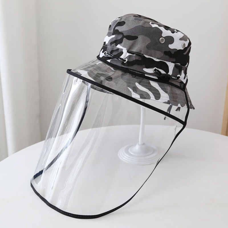 头戴式防溅油面罩做饭挡油神器厨房灶台脸防油防溅面罩透明护脸罩挡油