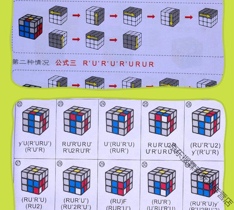 魔方正确的颜色顺序图图片