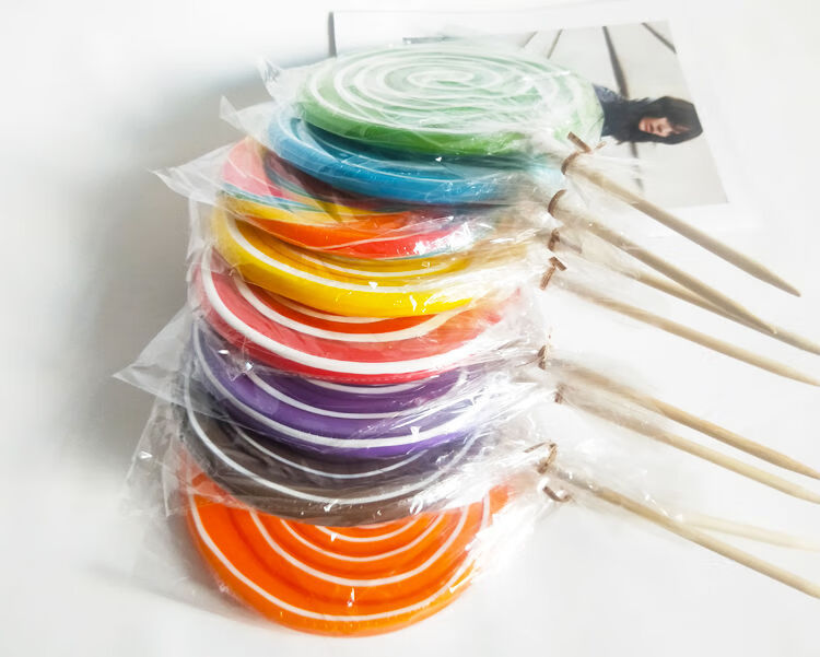 棒棒糖特大 超大500g七彩棒棒糖波板糖情人节礼物生日糖果创意零食