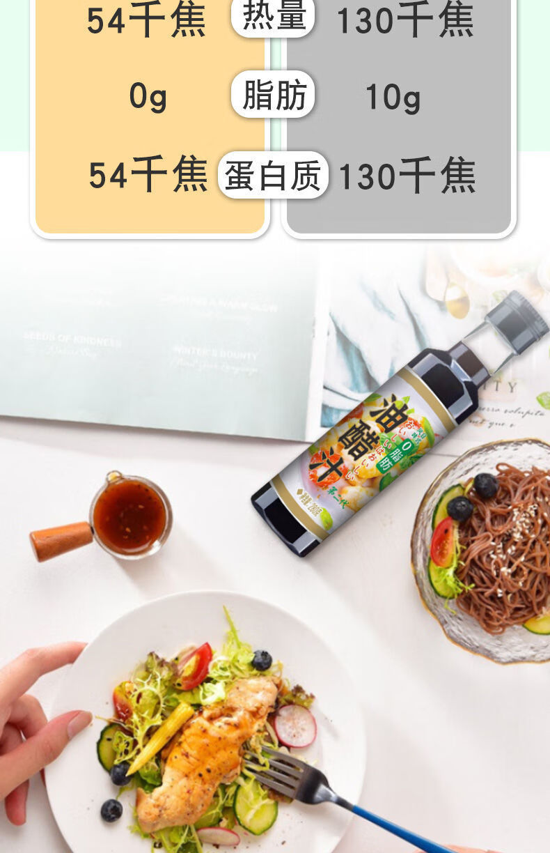 0脂肪油醋汁2瓶(含芝麻)【图片 价格 品牌 报价】-京东