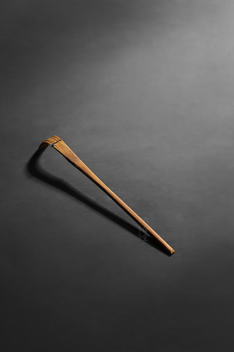 茶勺特色雅玩创意手工煤竹制茶扒茶勺复古茶具配件