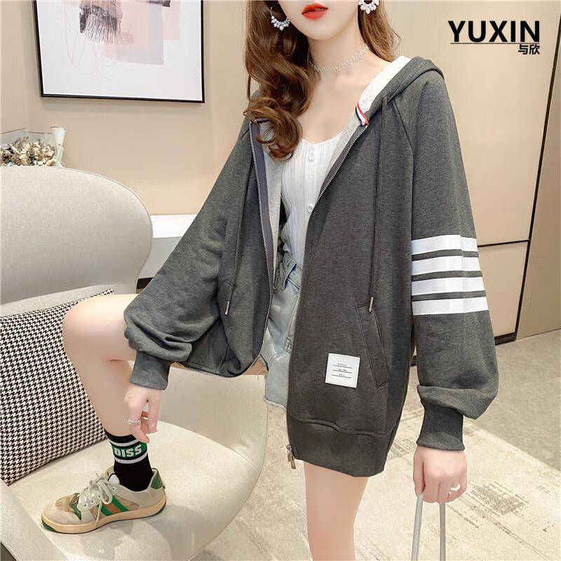 春季女生衣服女外套女学生开衫卫衣少女装年新款初中高中学生韩版宽松