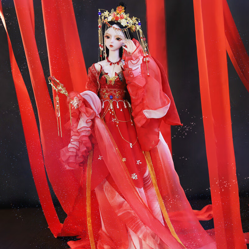 迪士尼disney娃娃古装60厘米超大号公主bjd女孩洋娃娃古风儿童礼物