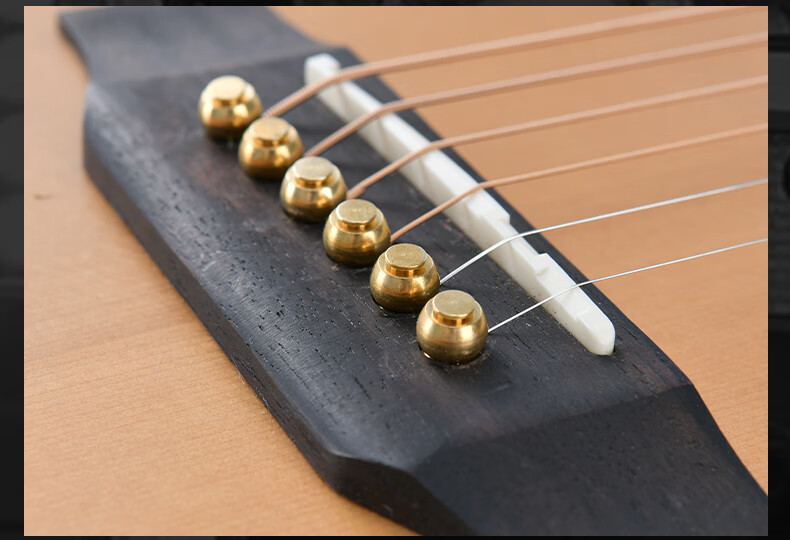猛仕将吉他琴弦钉 吉他弦钉吉他弦钉民谣吉他木吉他配件 白色塑制一套