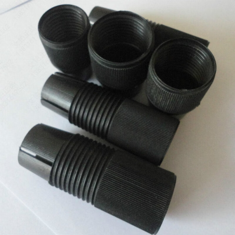 不锈钢抄网竿杆配件定位器外锁扣伸缩连接头塑料渔具配件 六件套外锁