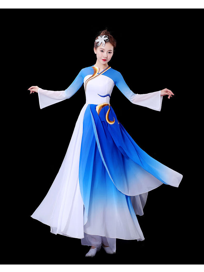 奈久留美新款桃李杯古典舞蹈服锦瑟剧目演出服飘逸练功艺考服表演服女