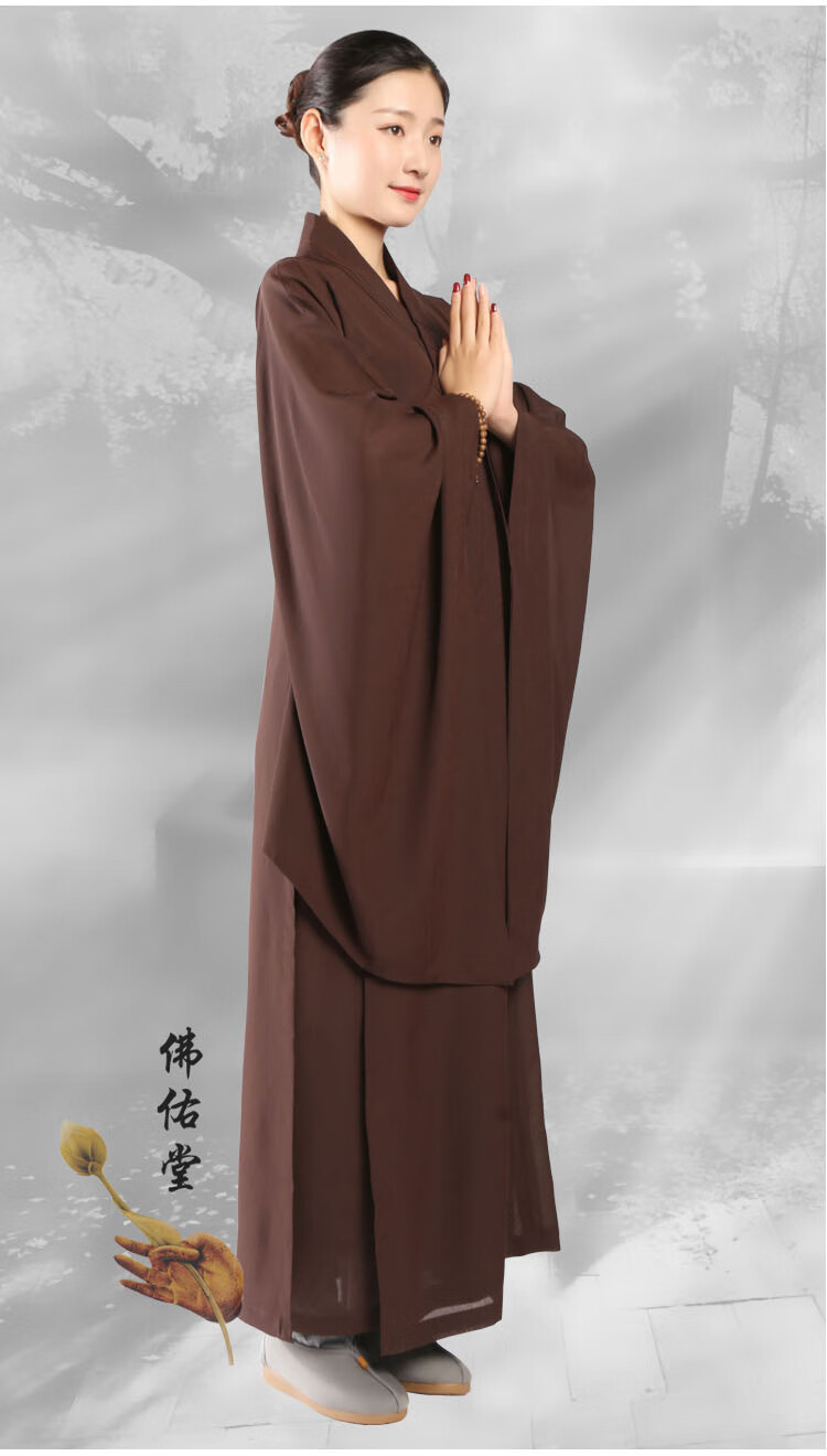 居士服装女佛教衣服秋天海青居士服款法会和尚僧服僧衣海清佛衣袈裟