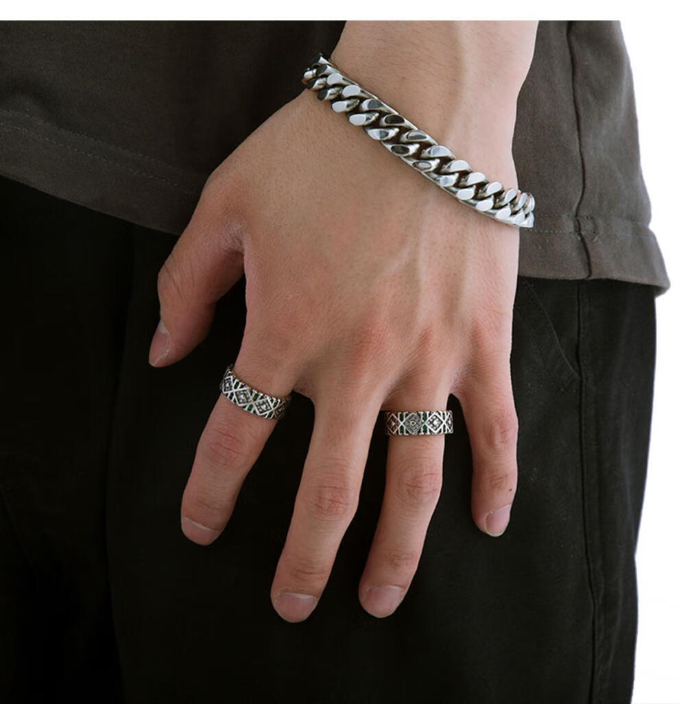 卡尔文·克莱恩(calvin klein)caimou原创设计天使之眼戒指男潮复古