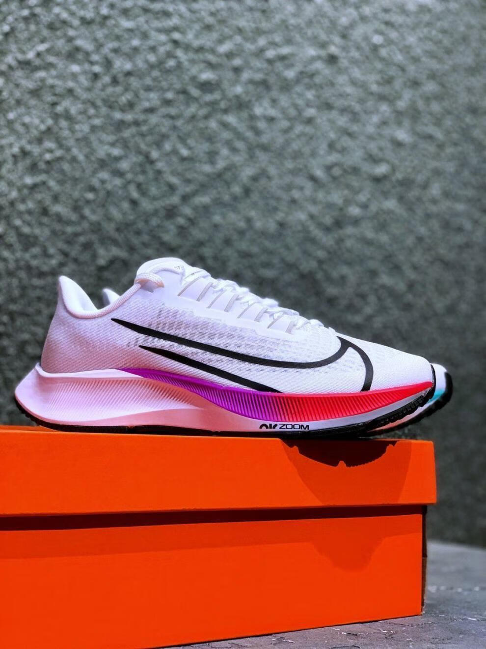 莆田zoom飞马37登月37代紫罗兰针织透气面舒适软底气垫缓震运动跑步鞋