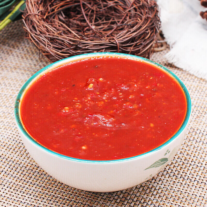 大连棒棰岛辣酱蒜蓉辣椒酱烧烤冷面酱商用酸甜蘸菜拌饭酱家用5包辣酱