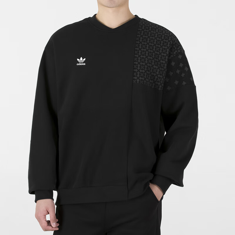 阿迪达斯三叶草卫衣男2022春季新年运动服圆领上衣长袖外套hc0565 hc