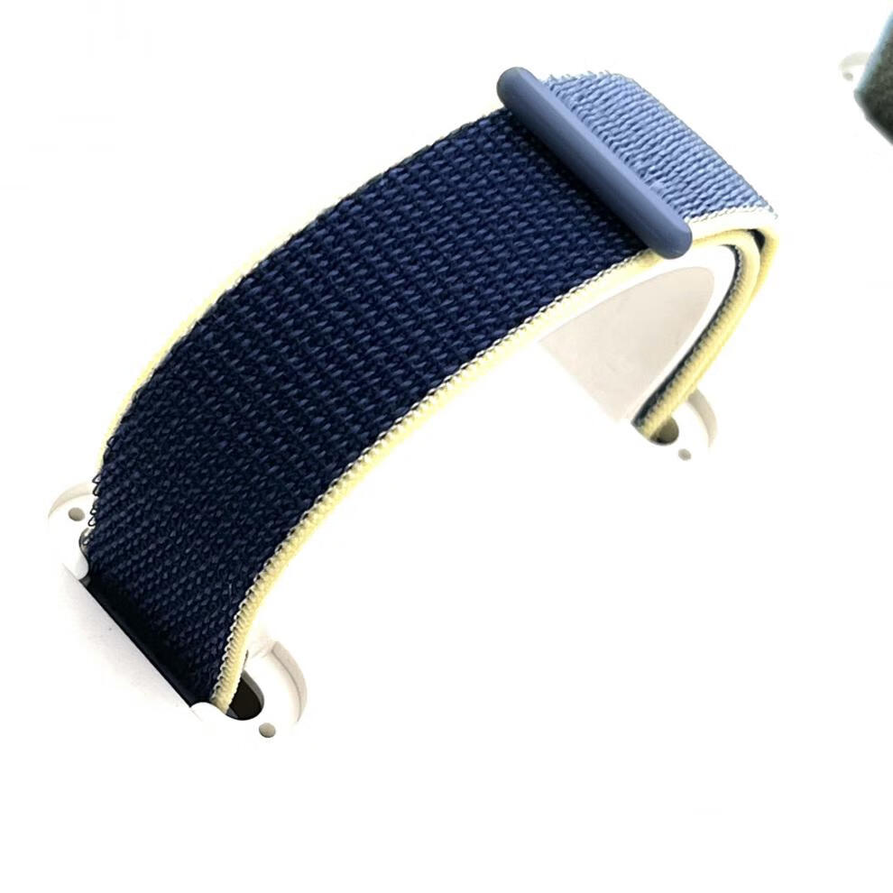 适用iwatch原装表带智能手表尼龙回环s7表带彩虹官方通用海贝色散装或