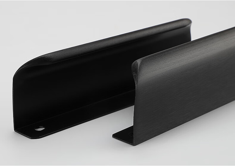 卡贝拉手锌合金隐形拉手黑色免打孔轻奢金色抽屉暗拉手现代简约衣柜