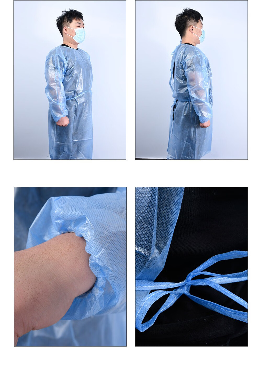 赣鸿医用防护服隔离衣一次性连体全身防护隔离服带帽防水防感染防疫全