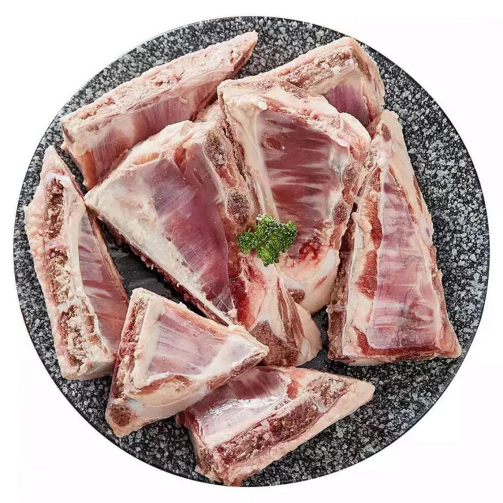 新鲜羊排排尖羊排烧烤新鲜肋排羊蝎子羊排块牛羊炖料 新鲜羊排尖2斤装