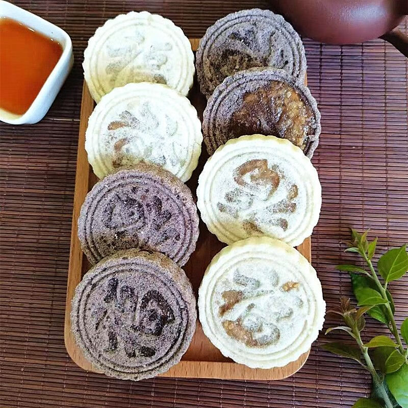 广西特产容县糯米饼白糖黄糖无夹心米饼软糯香甜白糖无夹心2包黄糖无