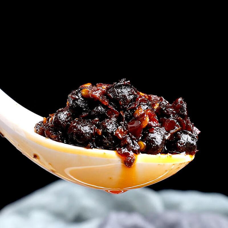 豆豉1000g辣椒酱浏阳风味豆豉180克下饭菜豆豉玻璃瓶230克1瓶