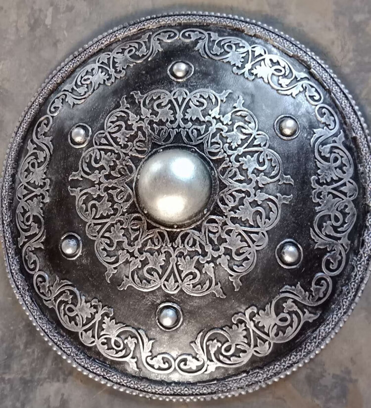 【2022新款】 仿中国古代士兵盾牌古装演出拍摄道具将军酒吧密室布景