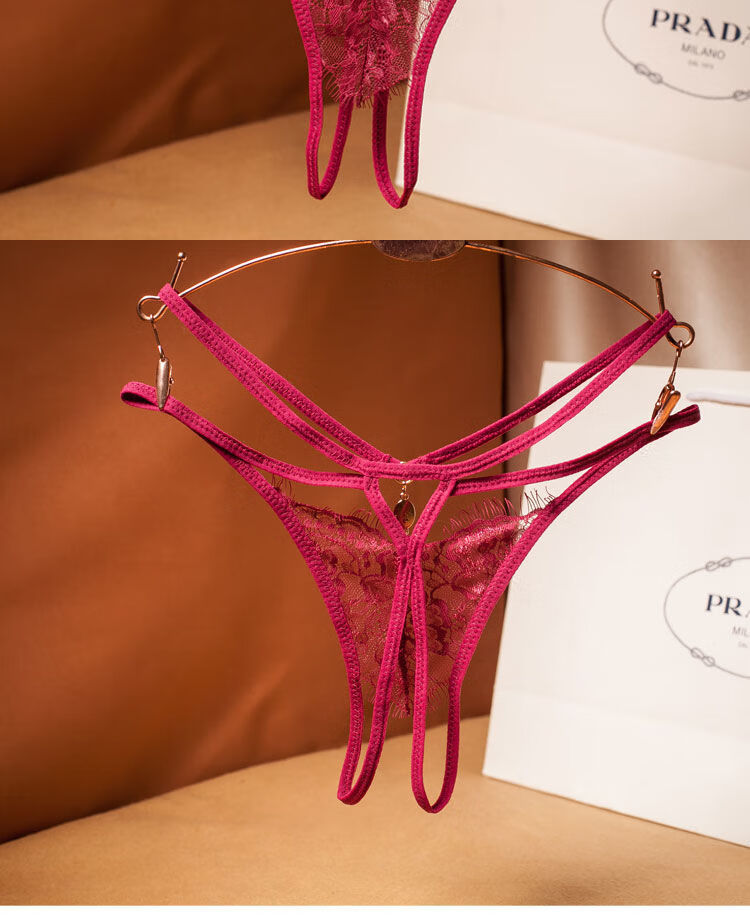 可以插一根线性感蕾丝全透明情趣免脱开档内裤薄极度诱惑入式内裤私处