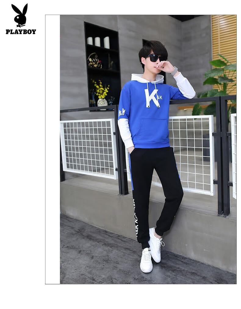 小男孩卫衣套装男16-17岁青少年秋天帅气衣服一套25岁学生装班服运动