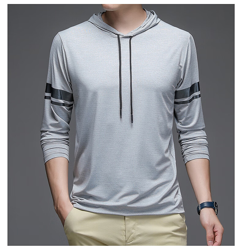 卡帝乐鳄鱼(cartelo)男装 秋季上衣宽松2022年长袖时尚百搭纯色中年