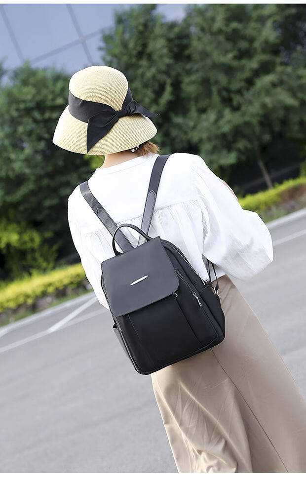 【品质精选】旗舰官方店背包女新款双肩包女大容量帆布牛津布女士轻便