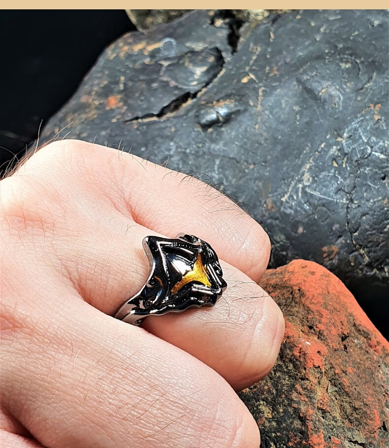 艾尔登法环周边黑暗之魂原戒学者戒指游戏周边饰品传火克苏鲁黑暗朋克