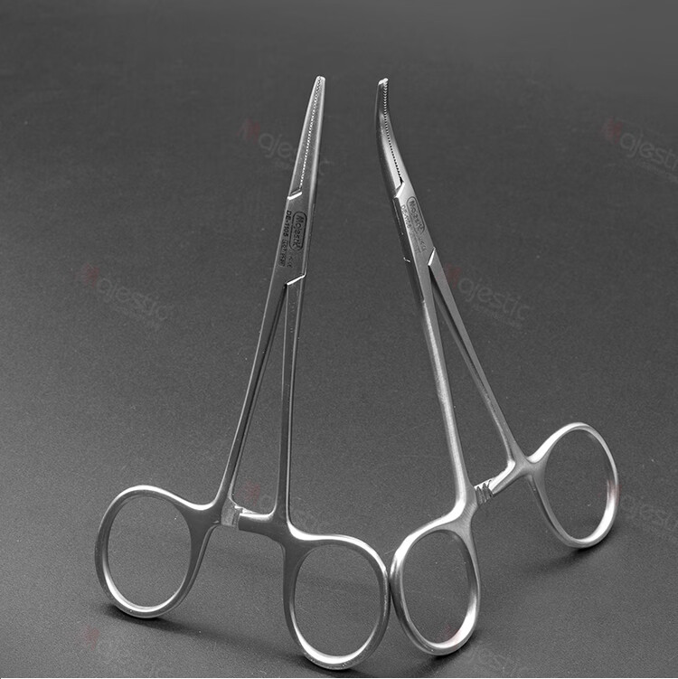 止血钳直弯头夹针钳口腔器械医学实验室整形美容工具16mm弯头